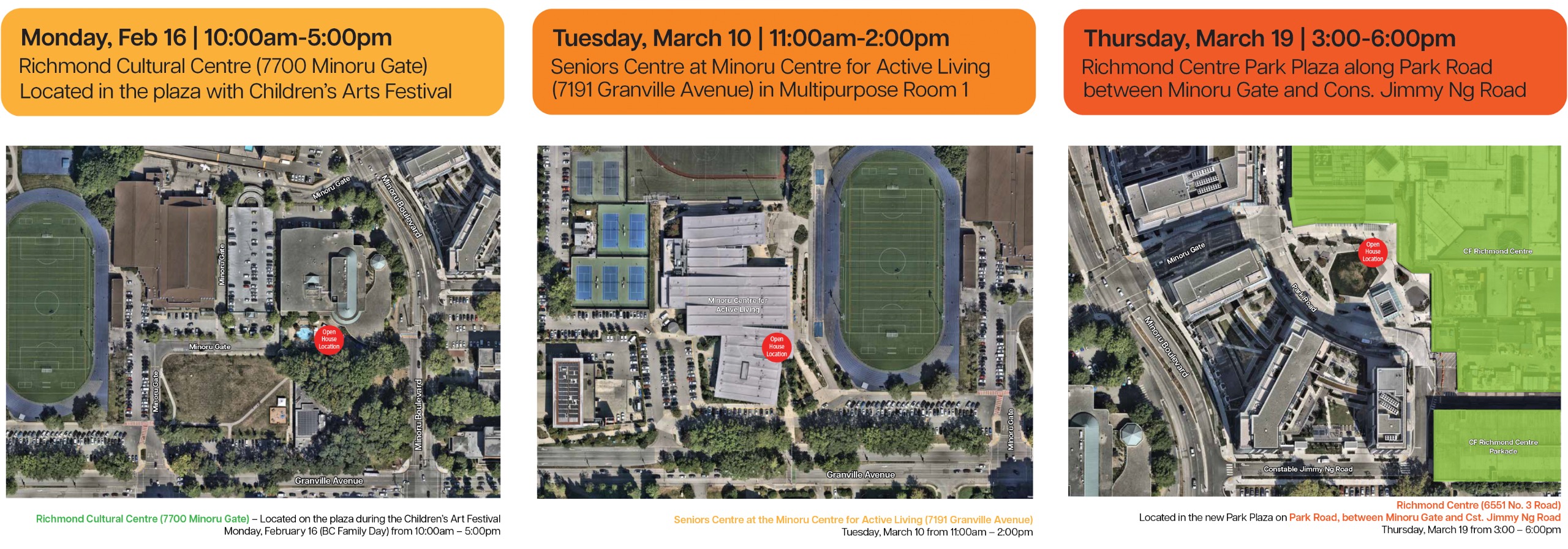 Openhouse Location Maps