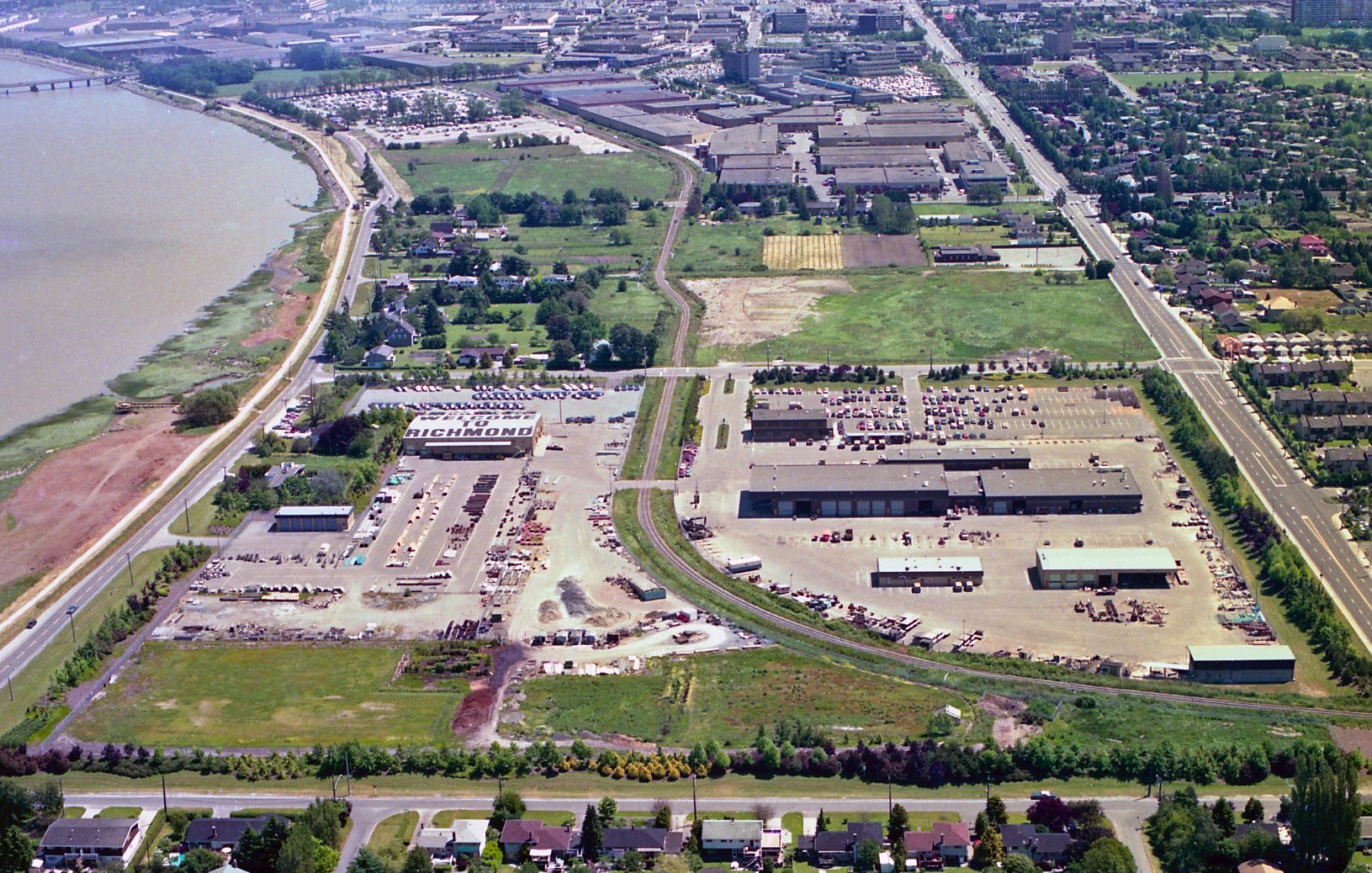 Photo of the Works Yard from circa 1984