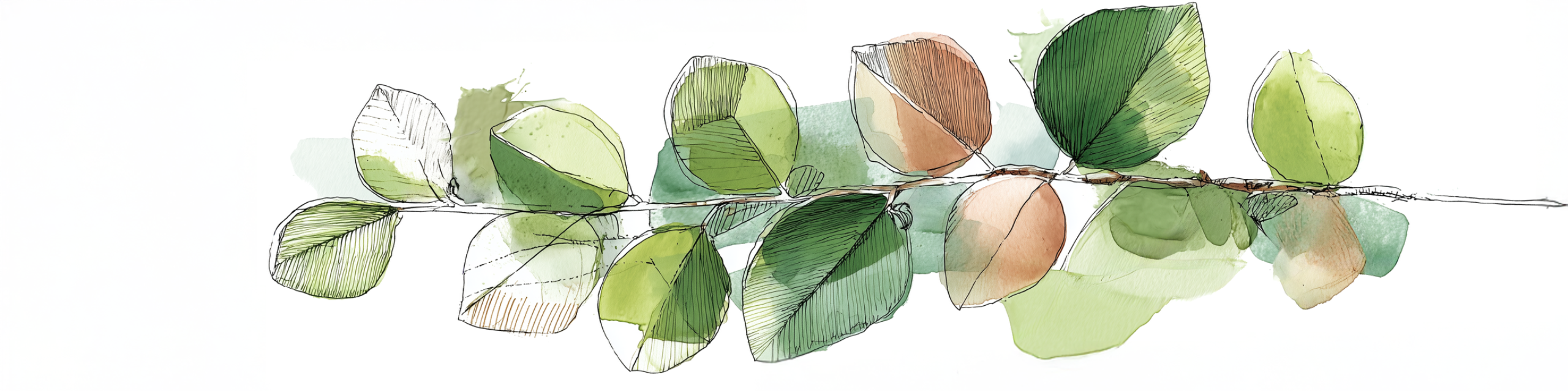 Whimsical leaf border